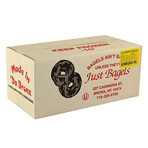 Just Bagels Sliced Blueberry Bagel, 4 Ounce -- 48 per case.