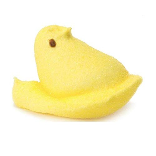 Marshmallow Peeps Yellow Chicks -10 Ct Tray - Pack Of 4