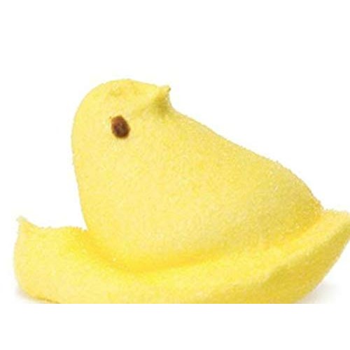 Marshmallow Peeps Yellow Chicks -10 Ct Tray - Pack Of 4