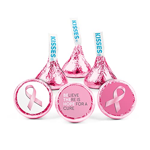 324ct Breast Cancer Awareness Stickers for Kisses, Mints, or Pea...