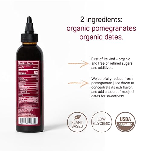 Just Date: Organic Pomegranate Syrup / 100% Natural / Organic Po...