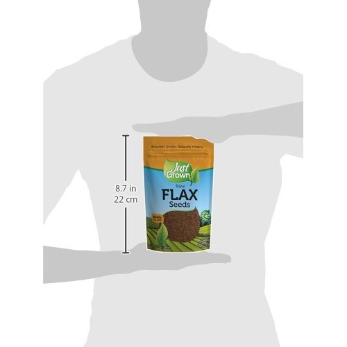 Just Grown Raw Flax Seeds Kosher 12-Ounce