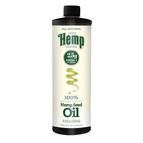 Just Hemp Foods All Natural Hemp Seed Oil, Cold Pressed, Cold Fi