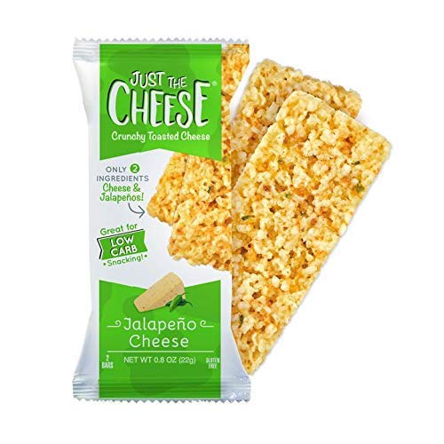 Just The Cheese Bars, Crunchy Baked Low Carb Snack Bars. 100% Na