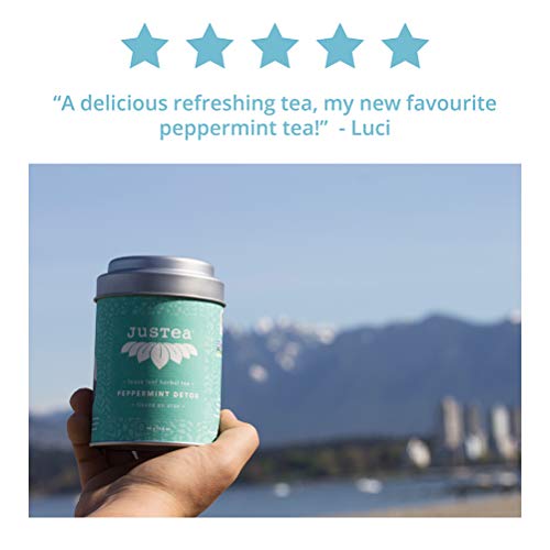 Justea Peppermint Detox | Loose Leaf Herbal Tea In A Compostable