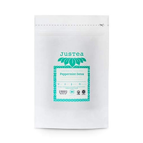 Justea Peppermint Detox | Loose Leaf Herbal Tea In A Compostable