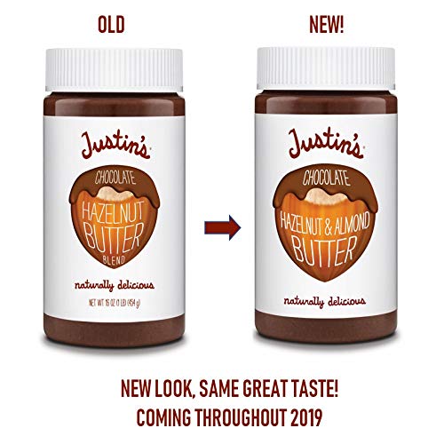 Justins Chocolate Hazelnut And Almond Butter, Organic Cocoa, No