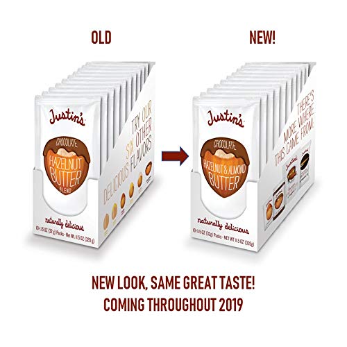 Justins Chocolate Hazelnut &Amp; Almond Butter Squeeze Pack, Organi