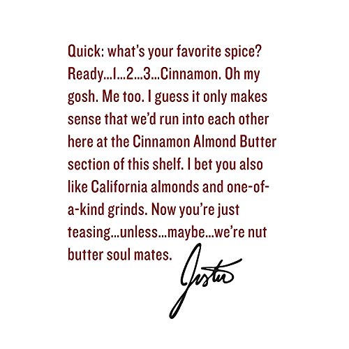 Justins Cinnamon Almond Butter Squeeze Packs, Gluten-Free, Non-