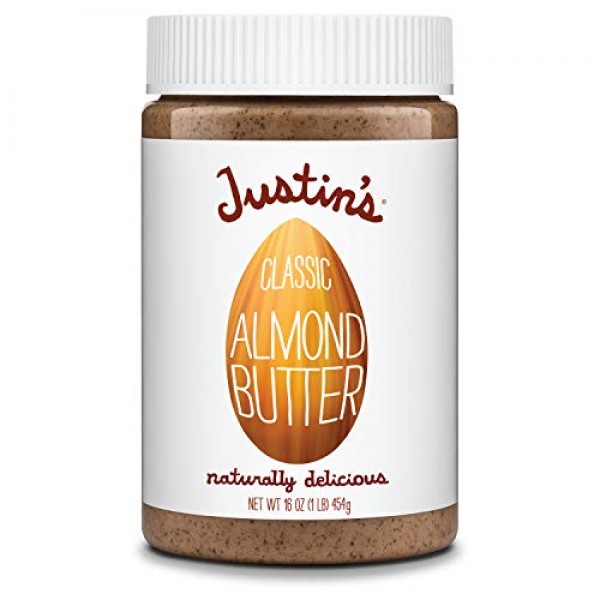 Justins Classic Almond Butter, Only Two Ingredients, No Stir, G...