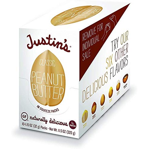 Justins Classic Peanut Butter Squeeze Packs, Only Two Ingredien