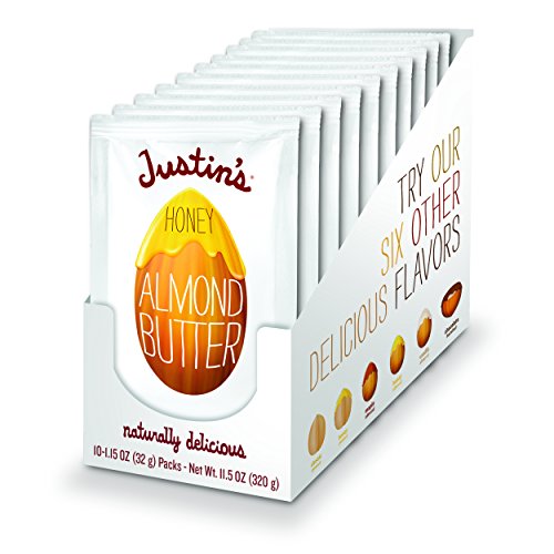 Justins Honey Almond Butter Squeeze Packs, Gluten-Free, Non-Gmo