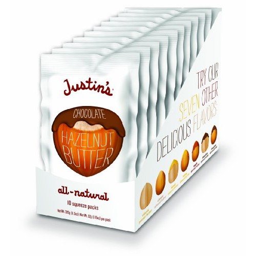 Chocolate Hazelnut Butter Squeeze Packs By Justins, Organic Coc