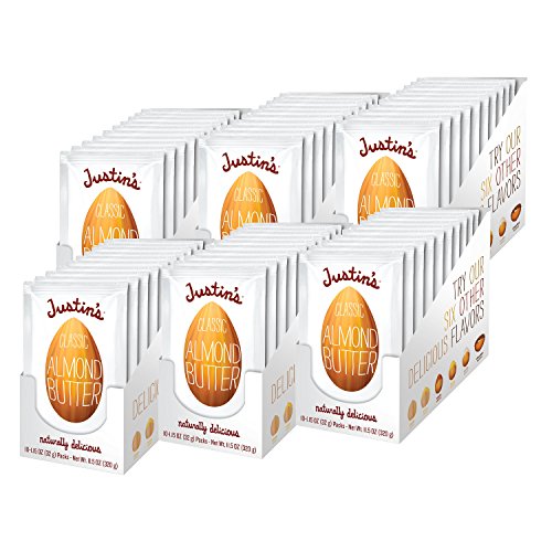 Justins Classic Almond Butter Squeeze Packs, Only Two Ingredien
