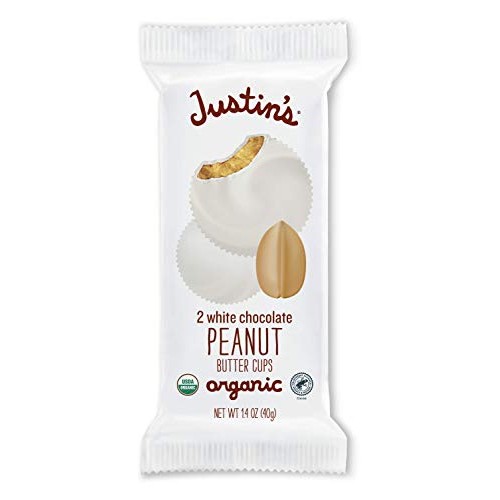 Organic White Chocolate Peanut Butter Cups By Justins, Rainfore