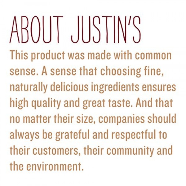 Justins Organic Dark Chocolate Almond Butter Cups, Rainforest A...
