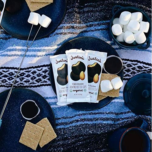 Justins Organic Dark Chocolate Almond Butter Cups, Rainforest A