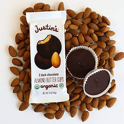 Justins Organic Dark Chocolate Almond Butter Cups, Rainforest A