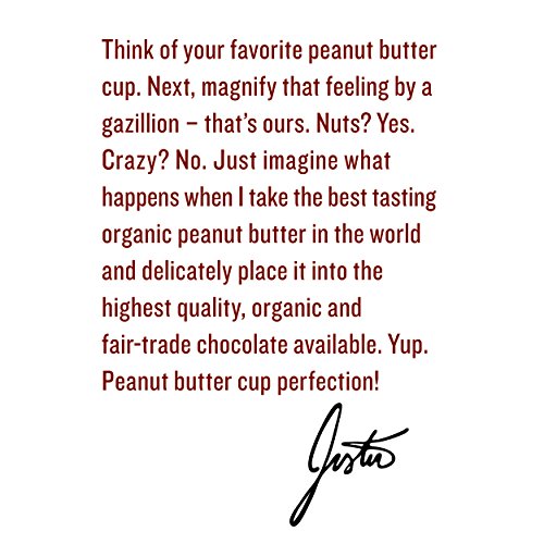Justins Organic Dark Chocolate Peanut Butter Cups, Rainforest A