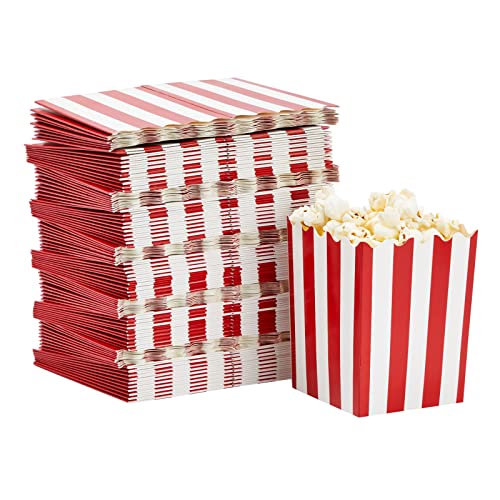 Movie Night Decorations, Popcorn Boxes 3 X 3.9 X 3 In, 100-Pack