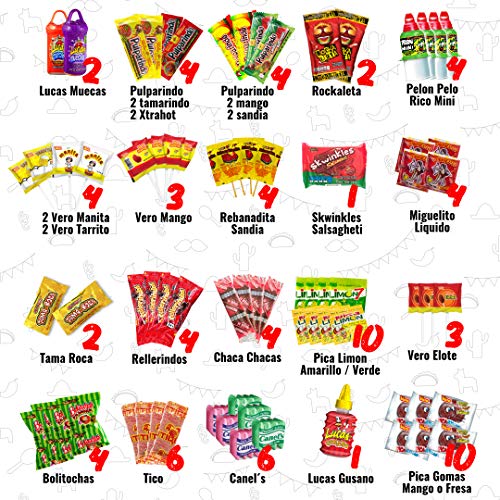 Mexican Candy Mix Assortment Snack 86 Count Dulces Mexicanos V
