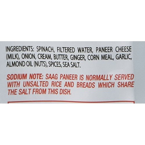 Jyoti Saag Paneer, 10 Ounce Pack Of 6