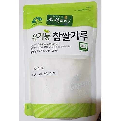 Organic Glutinous Rice Flour, Sweet Rice Powder 유기농 찹쌀가루,