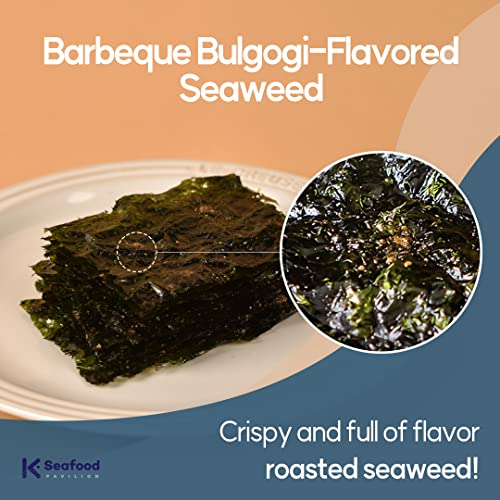 Otter Mong, Roasted Seaweed Snack, BBQ nori, Korean BBQ flavor, ...