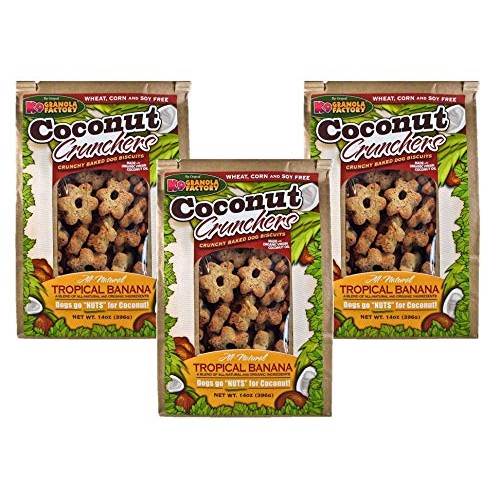 K9 Granola Factory Coconut Tropical Banana Crunchers Pack Of 3