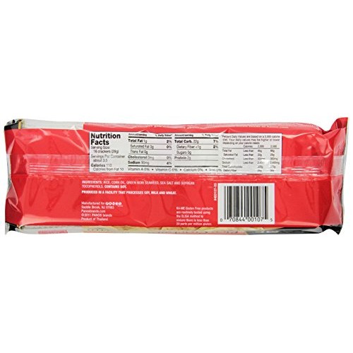 Ka-Me Gluten Free Rice Crackers, Seaweed, 3.5 Ounce Pack Of 12