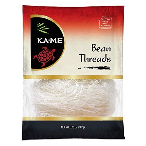 Ka-Me Noodles, Gluten-Free Cantonese Glass Noodles, 3.75 Oz. Bag