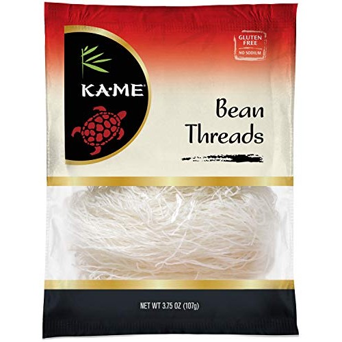 Ka-Me Noodles, Gluten-Free Cantonese Glass Noodles, 3.75 Oz. Bag
