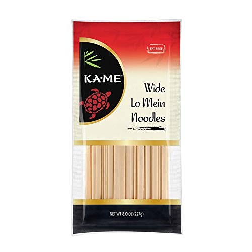 Ka-Me Noodles, Wide Lo Mein, 8 Ounce Pack Of 12
