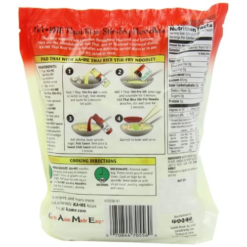 Ka-Me Stir Fry Noodles, Thai Rice, 14.2 Ounce Pack Of 6
