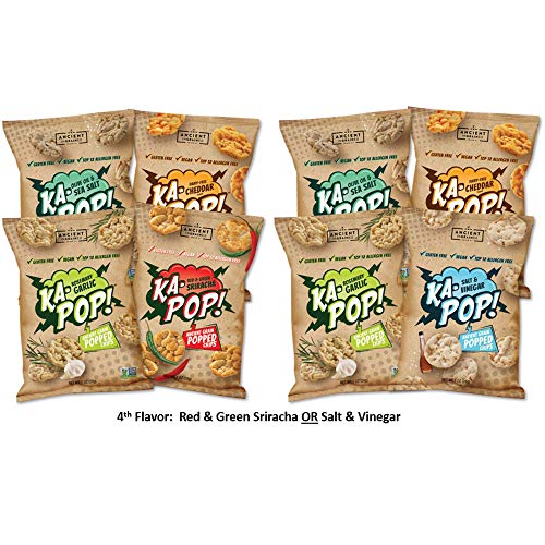 Ka-Pop! Popped Chips, Variety Pack 1Oz, Pack Of 12 - Allergen