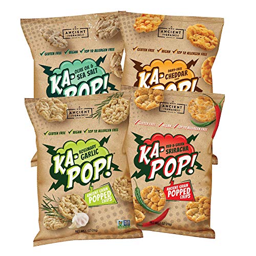 Ka-Pop! Popped Chips, Variety Pack 1Oz, Pack Of 12 - Allergen
