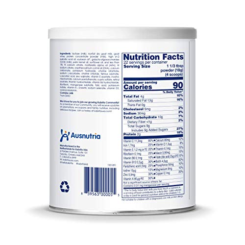 Kabrita Goat Milk Toddler Formula, 14 Oz, 3Count