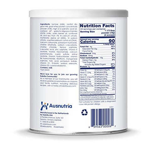 Kabrita Goat Milk Toddler Formula, 28 Oz