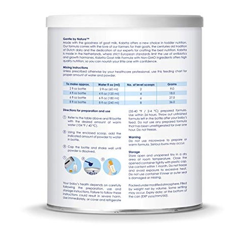 Kabrita Goat Milk Toddler Formula, 28 Oz