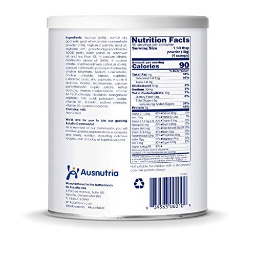 Kabrita Goat Milk Toddler Formula, 31.7 Oz, 6Count