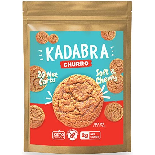 Kadabra Churro Keto Cookies Pack of 6 | Keto Dessert Soft & Chew...