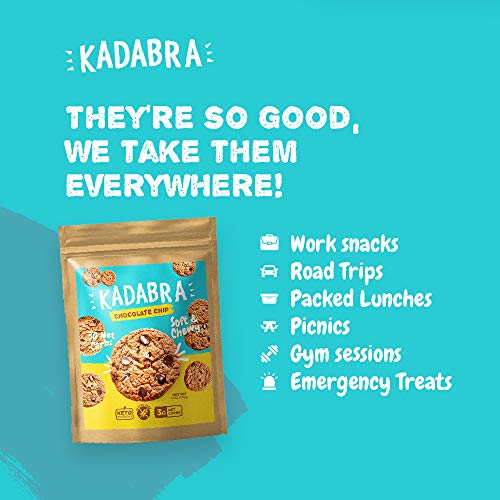 Kadabra Keto Chocolate Chip Cookies Pack of 6 | Soft & Chewy Hom...