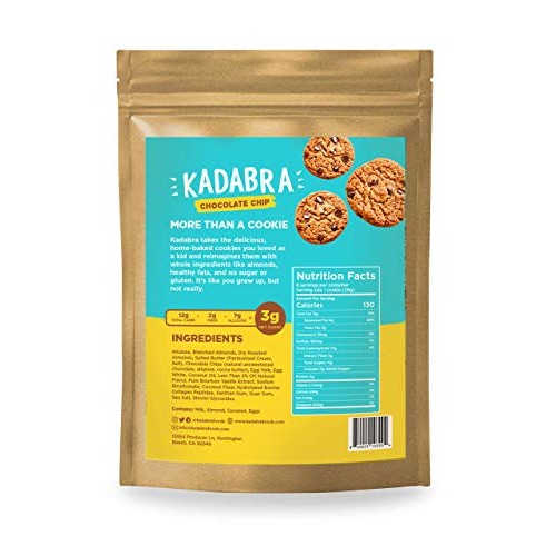 Kadabra Keto Chocolate Chip Cookies Pack of 6 | Soft & Chewy Hom...