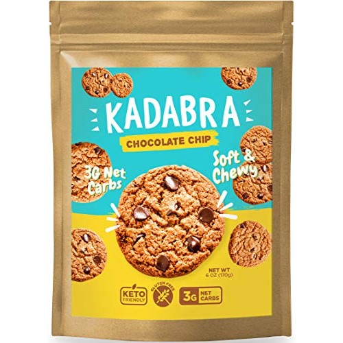 Kadabra Keto Chocolate Chip Cookies Pack of 6 | Soft & Chewy Hom...