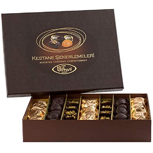 Kafkas Candied Chestnuts. Chocolate Covered Special Premium Cand