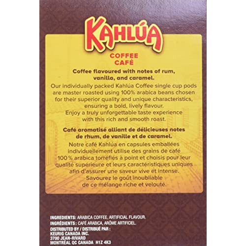 Kahlua Original, Single-Serve Keurig K-Cup Pod, Light Roast Coff