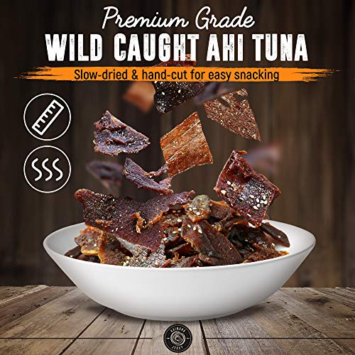 Kaimana Jerky Ahi Tuna 4 Pack Variety Bundle - All Natural &Amp; Wil