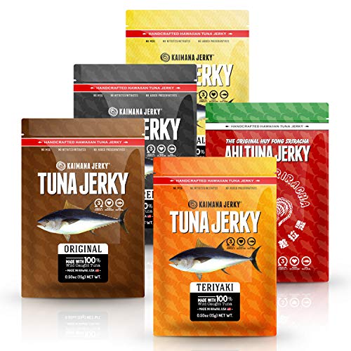 Kaimana Jerky Ahi Tuna Sampler Bundle - All Natural &Amp; Wild Caugh