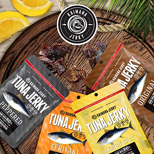 Kaimana Wild-Caught Ahi Tuna Jerky - Peppered | Rich In Omega-3S