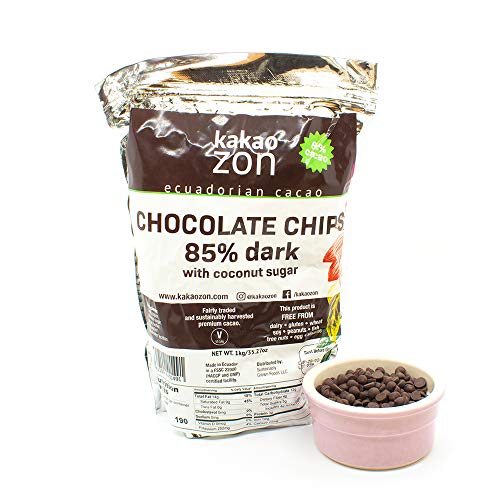 Kakaozon Dark Chocolate Coverture | 85% Dark Chocolate Chips Wit